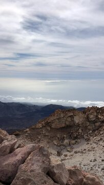 Top of Teide volcano Tenerife, Canary Islands - Spain footage