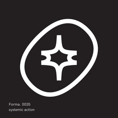 Geometric Vector Shape. Figure isolated on background.