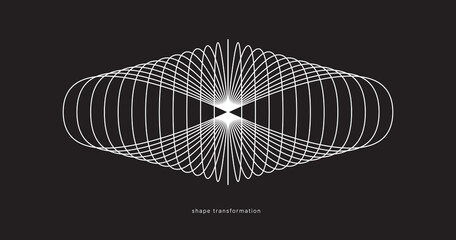 Geometric Vector Shape. Figure isolated on background.