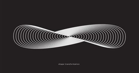 Geometric Vector Shape. Figure isolated on background.