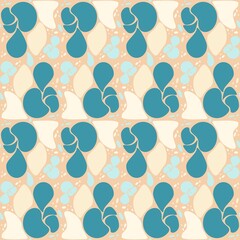 Fluid abstract seamless pattern Cover or wallpaper design Vector illustration for background