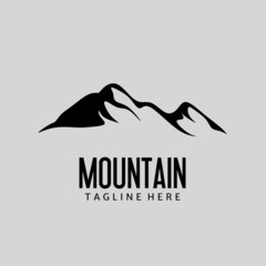Simple elegant mountain logo
