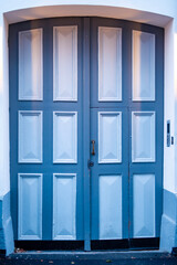 door with white panels