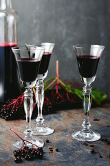 Elderberry liqueur.