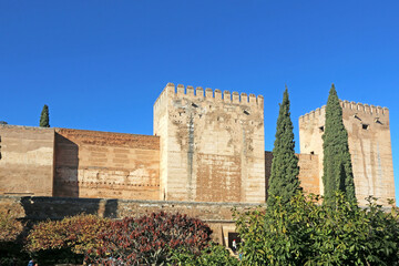 Fototapeta premium Palace of the Alhambra in Granada, Spain 