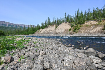 Nakta River on the Putorana plateau.