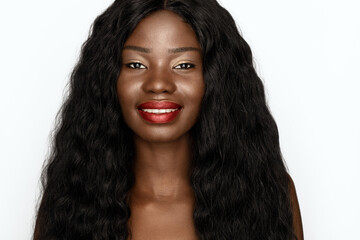 Shine and bright. Beautiful African American model portrait