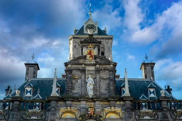 Foto auf Acrylglas Historical Town Hall, Delft, Zuid-Holland province, The Netherlands © Holland-PhotostockNL