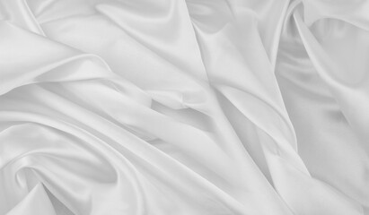 White silk fabric lines