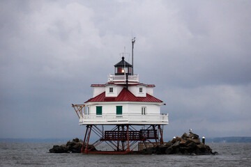 Lighthouse on the Chesapeake Bay with Stormy Sky 2
