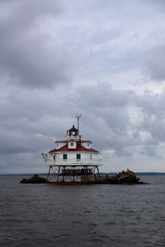 Lighthouse On The Chesapeake Bay With Stormy Sky 1