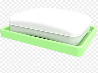 green soap plastic box