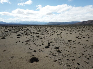 Desert landscape in western Argentina