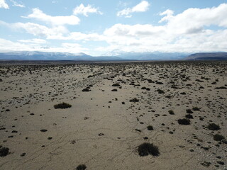 Desert landscape in western Argentina