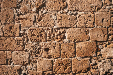 Old brick wall. Background of old vintage brick wall