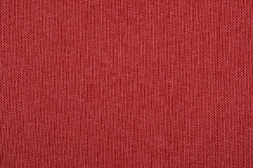 Dark warm red threaded textured linen