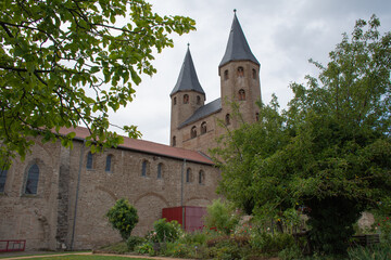 Fototapeta na wymiar Germany, Saxony-Anhalt, Ilsenburg, Drübeck Monastery, former Benedictine Abbey in Ilsenburg (Harz)