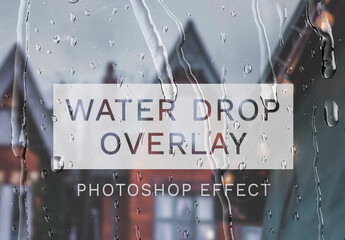 Water Drops Overlay Effect