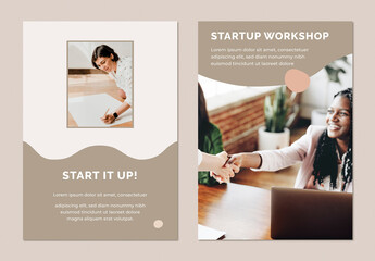 Startup Busness Poster Layout