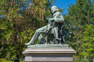 Fototapeta na wymiar Colmar, France - 09 06 2021: Hirn monument by Bartholdi