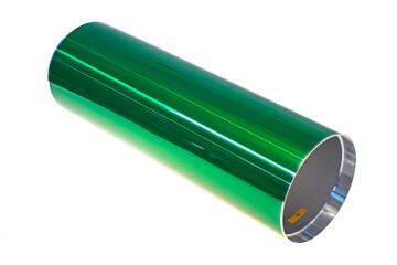 Photographic drum cylinder for laser printers on a white background.