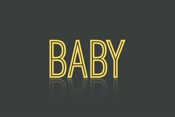 Baby text Typography t-shirt design.