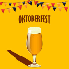 Oktoberfest beer festival celebration poster design