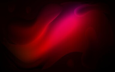 Dark Red vector background with curved circles.