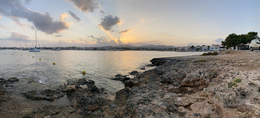 Sunset in the beach