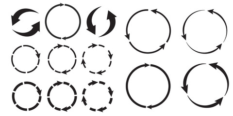 Set of hand drawn arrows. Arrows doodle set