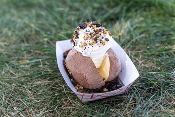 Potato Ice Cream, a novelty ice cream dish found in Boise Idaho