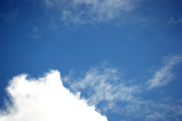 Clouds in the sky in the morning of the rainy season North of Thailand