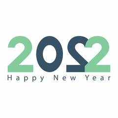 Creative 2022 Happy New Year concept posters. Design templates with 2022 typography logo for celebration and season decoration.