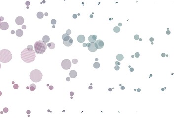 Light Blue, Red vector pattern with spheres.