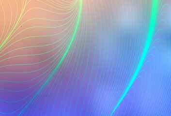Light Blue, Yellow vector background with lines.