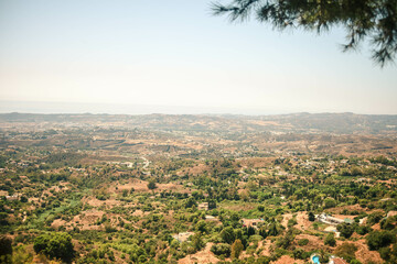 Obraz premium vistas de mijas pueblo desde el mirador