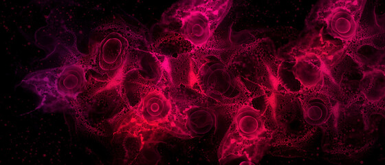  Alcohol ink pink red abstract background.	
X-ray alcohol ink.