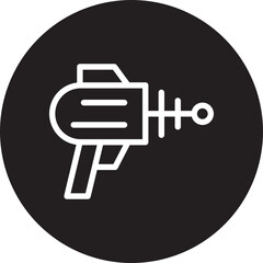 Space gun glyph icon