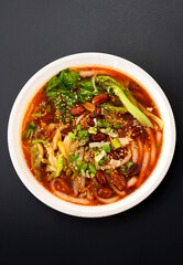 Chinese food noodle soup