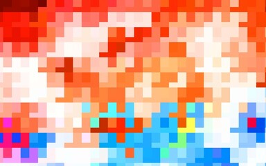 Light Blue, Red vector template with rhombus.