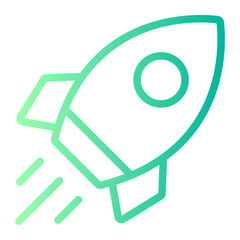 rocket gradient icon