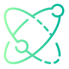 solar system gradient icon