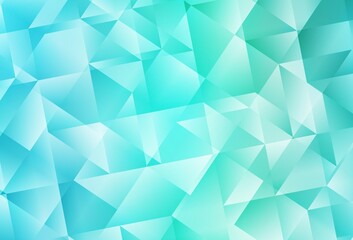 Light Green vector low poly background.