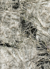 Ripped  dirty grunge plastic canvas