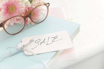 hand written SALE tag for bargain sale image