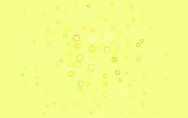 Light Green, Red vector backdrop with dots.