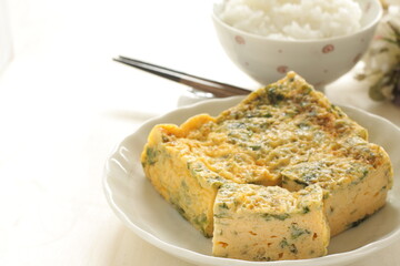 Japanese food, seaweed nori fried egg roll for comfort food 