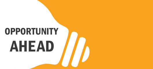 Opportunity Ahead in lamp background illustration