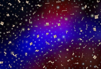 Dark Blue, Red vector background in Xmas style.