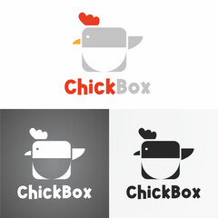 Chicken Modern Flat Design Logo